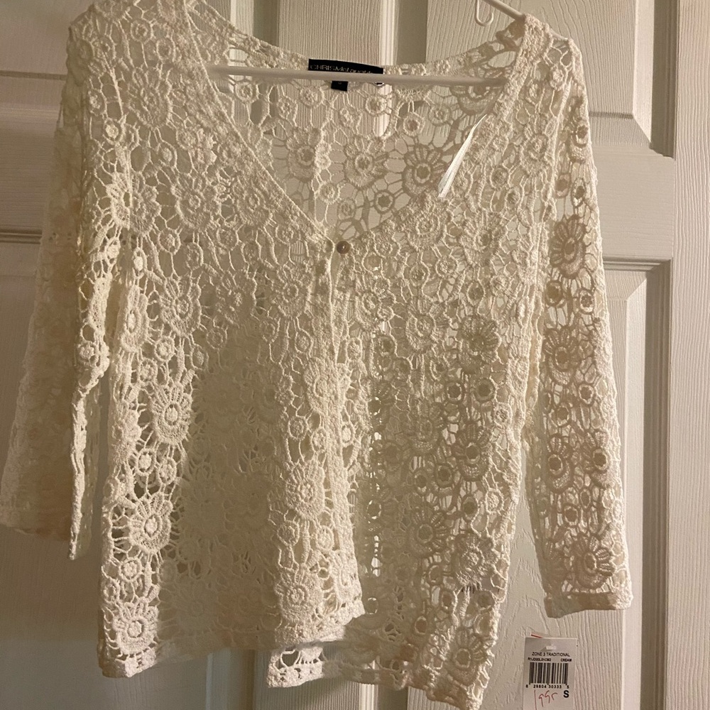 Chris McLaughlin New lace short cardigan